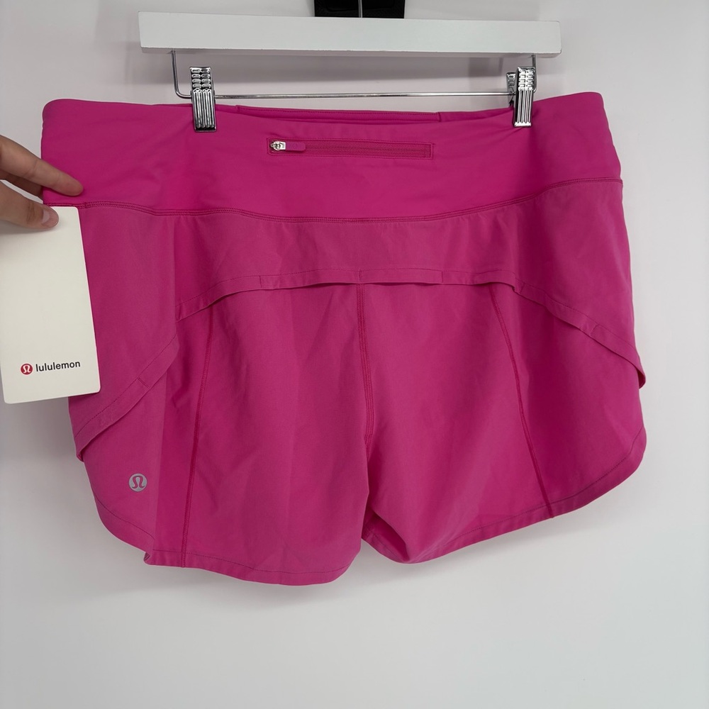 Lululemon Speed Up Shorts 4 inch NWT Sonic Pink